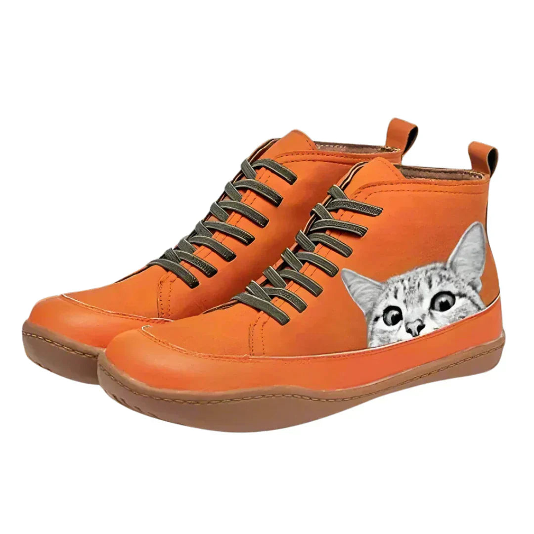 Savrani™ | Leather Boots for Cat Lovers