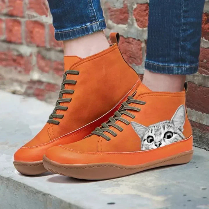 Savrani™ | Leather Boots for Cat Lovers