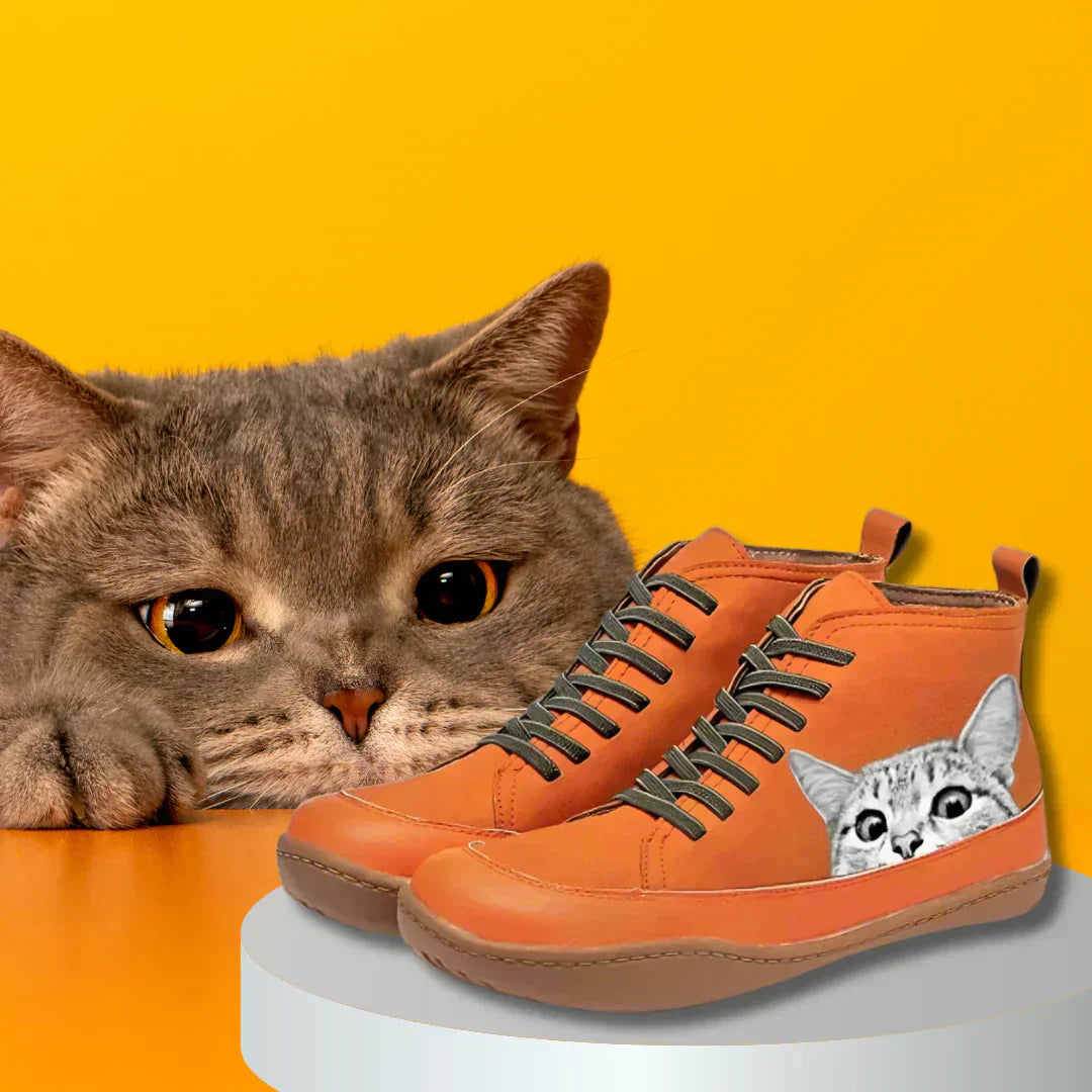 Savrani™ | Leather Boots for Cat Lovers