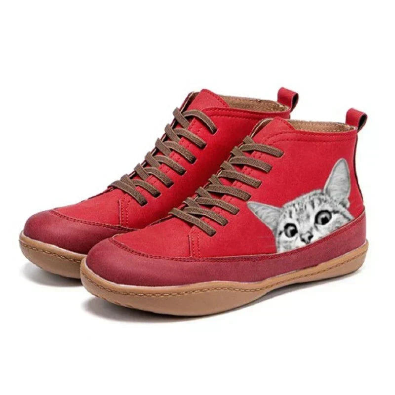 Savrani™ | Leather Boots for Cat Lovers