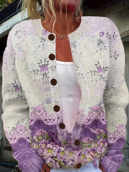 Rachel | Vintage Floral Cardigan Sweater (kopie)